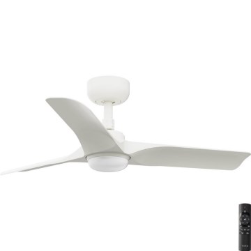 FARO 33824-1TW - ventilateur de plafond dimmable à LED HEY S LED/10W/230V 2700/3000/4000K blanc Ø 90 cm + télécommande