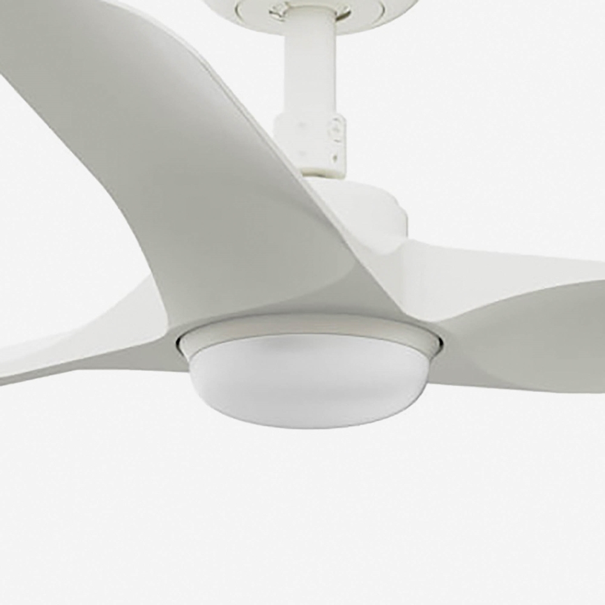 FARO 33824WT-1TW - Ventilateur de plafond à intensité variable HEY S LED/10W/230V 2700/4000/6000K blanc d. 90 cm Wi-Fi Tuya + Télécommande