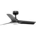 FARO 33825WT1S - Ventilateur de plafond LED dimmable HEY S LED/10W/230V 2700/3000/4000K Ø 90 cm noir Wi-Fi Tuya + télécommande