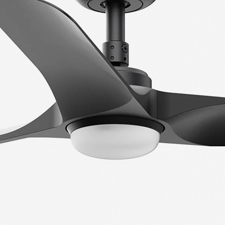 FARO 33825WT1S - Ventilateur de plafond LED dimmable HEY S LED/10W/230V 2700/3000/4000K Ø 90 cm noir Wi-Fi Tuya + télécommande