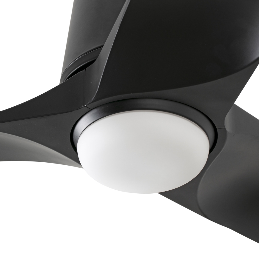 FARO 33827-1TW - Ventilateur de plafond dimmable à LED HEY TUB S LED/10W/230V 2700/3000/4000K noir Ø 90 cm + télécommande