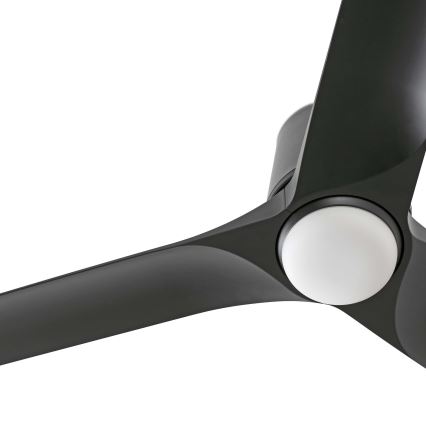 FARO 33827-1TW - Ventilateur de plafond dimmable à LED HEY TUB S LED/10W/230V 2700/3000/4000K noir Ø 90 cm + télécommande