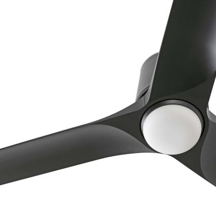 FARO 33827WT1S - Ventilateur de plafond à LED dimmable HEY TUB à LED/10W/230V 2700/3000/4000K Ø 90 cm noir Wi-Fi Tuya + télécommande