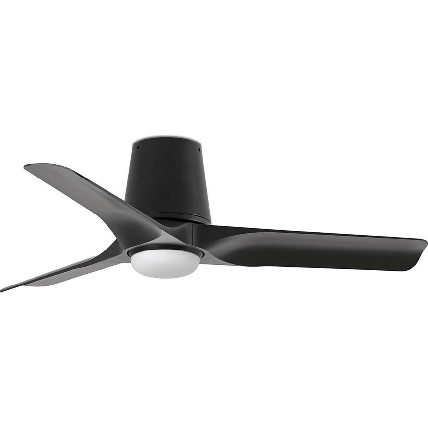 FARO 33827WT1S - Ventilateur de plafond à LED dimmable HEY TUB à LED/10W/230V 2700/3000/4000K Ø 90 cm noir Wi-Fi Tuya + télécommande