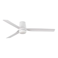 FARO 33828WT1S - Ventilateur de plafond LED à intensité réglable PUNT TUB M LED/18W/230V 2700/3000/4000K Ø 132 cm blanc Wi‑Fi Tuya + télécommande