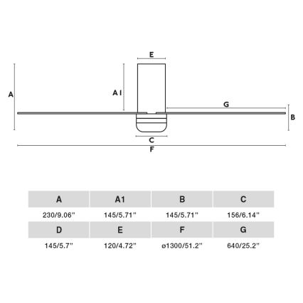 FARO 33829-1TW - Ventilateur de plafond LED dimmable PUNT TUB M LED/18W/230V 2700/3000/4000K Ø 130 cm blanc/marron + télécommande