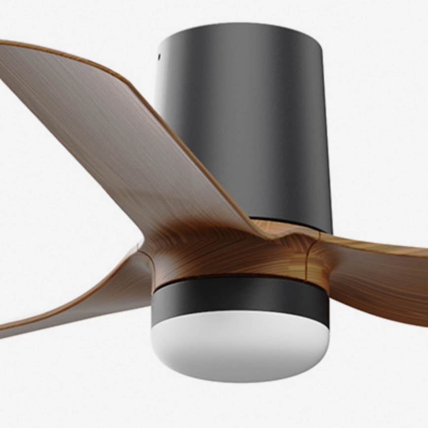 FARO 33835-1TW - Ventilateur de plafond à LED dimmable MINI PUNT TUB, LED 10W/230V, 2700/3000/4000K, Ø 90 cm, brun/noir + télécommande