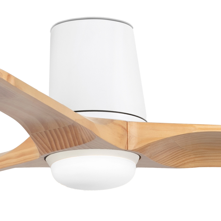 FARO 33836-1TW - Ventilateur de plafond LED dimmable HEYWOOD TUB S LED/10W/230V 2700/3000/4000K pin/blanc Ø 90 cm + télécommande