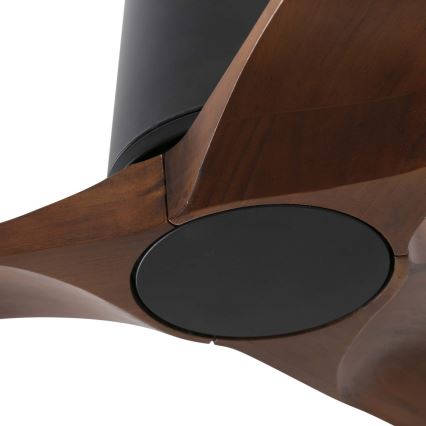 FARO 33837WT - Ventilateur de plafond HEYWOOD TUB S pin/noir d. 90 cm Wi-Fi Tuya + Télécommande