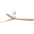 FARO 34195WT - Ventilateur de plafond ROCKER M Ø 132 cm beige/blanc Wi-Fi Tuya + télécommande