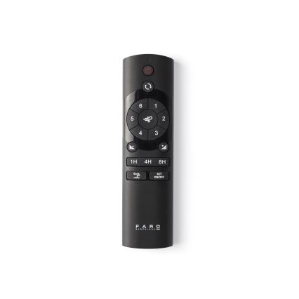 FARO 34196 - Ventilateur de plafond ROCKER M Ø 132 cm noir + télécommande
