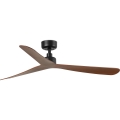 FARO 34197WT - Ventilateur de plafond ROCKER M Ø 132 cm marron/noir Wi-Fi Tuya + télécommande