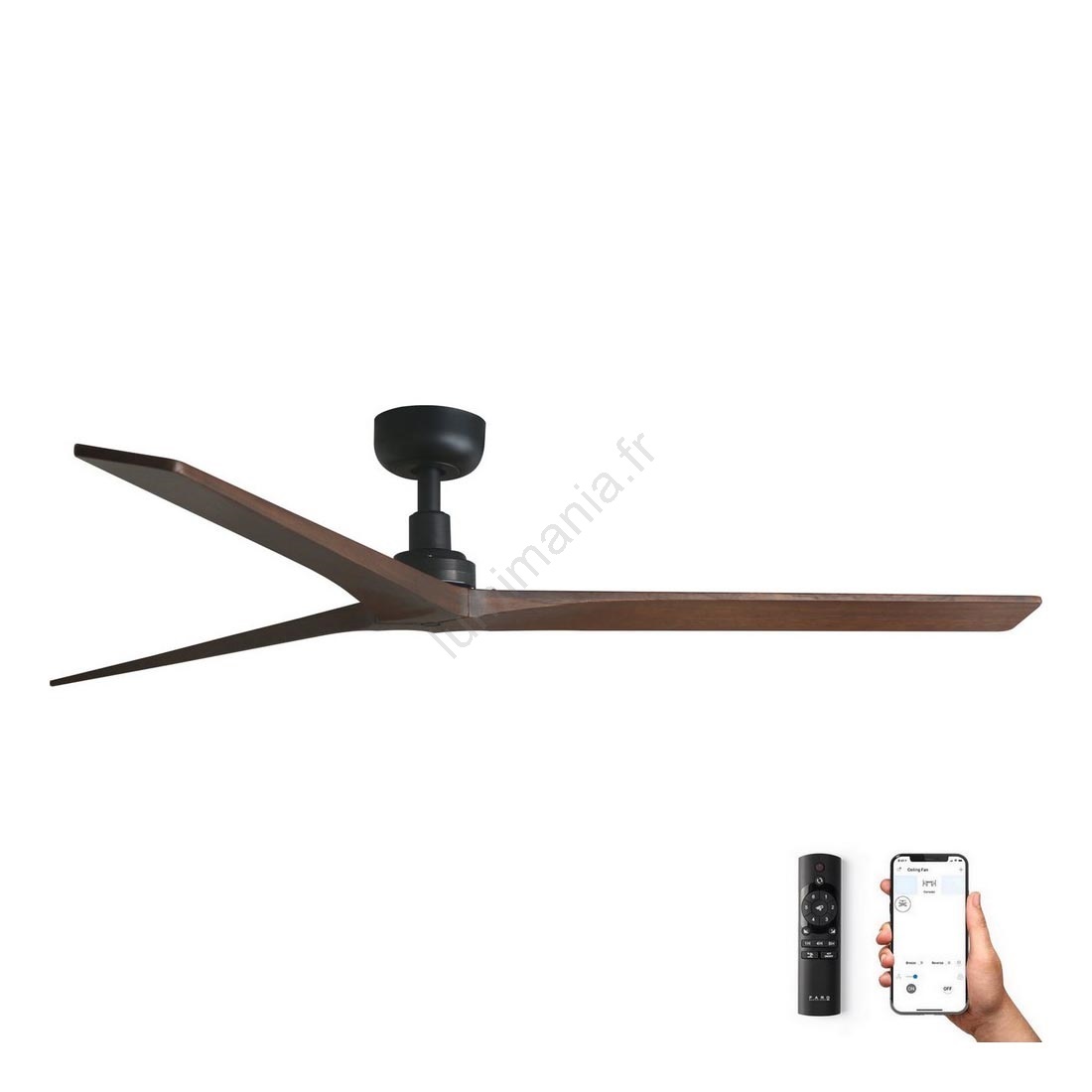 FARO 34276WP Ventilateur de plafond KLIM L noyer/noir d. 150 cm SMART — free download