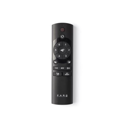 FARO 34281WT-11L - Ventilateur de plafond KLIM S 1xE27/15W/230V bois/blanc d. 92,5 cm Wi-Fi Tuya + Télécommande