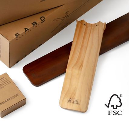 FARO 34284WT-11L - Ventilateur de plafond KLIM S 1xE27/15W/230V pin/noir Ø 92,5 cm Wi-Fi Tuya + télécommande