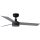 FARO 34285WT1S - Ventilateur de plafond LED à intensité variable CRUISER S LED/18W/230V 2700/3000/4000K Ø 106 cm gris/noir Wi‑Fi Tuya + télécommande