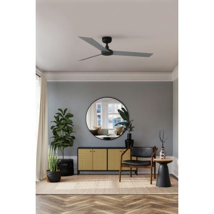 FARO 34286 - Ventilateur de plafond CRUISER L noir d. 132 cm + télécommande