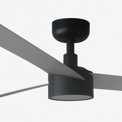 FARO 34287WT1S - Ventilateur de plafond LED dimmable CRUISER XL LED/18W/230V 2700/3000/4000K Ø 160 cm gris/noir Wi‑Fi Tuya + télécommande