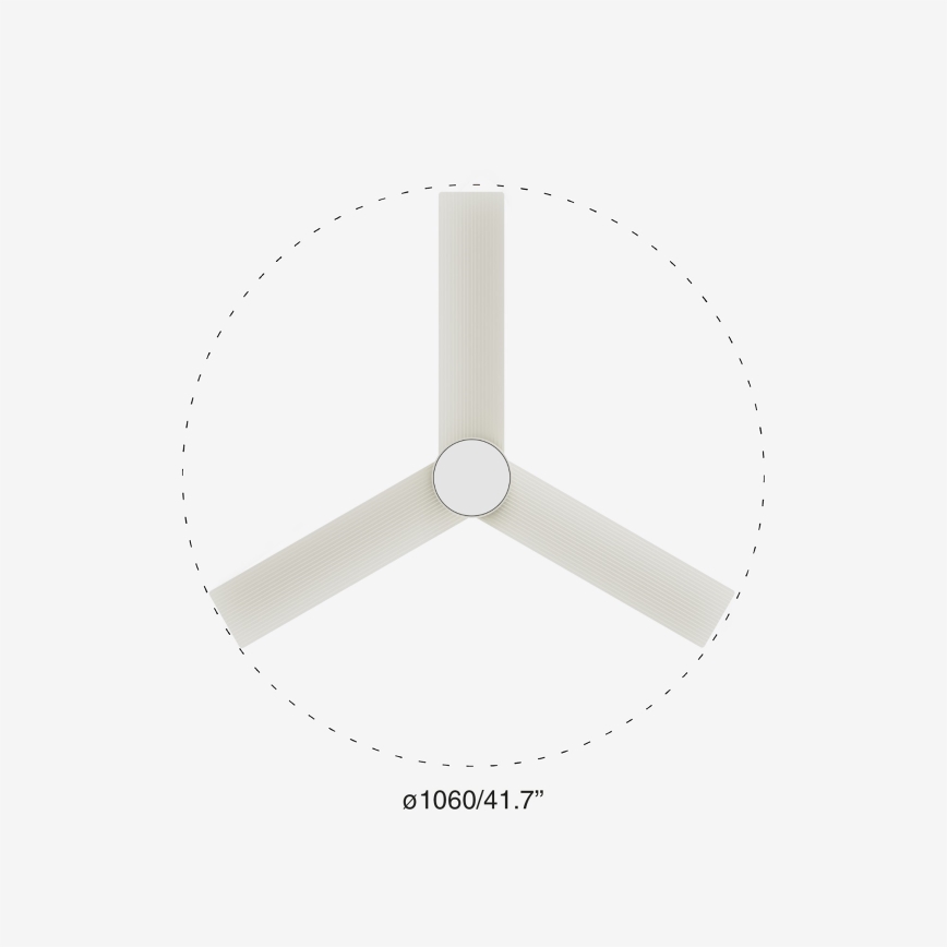 FARO 34288-1TW - Ventilateur dimmable CRUISER à LED/20W/230V Ø 106 cm 2700/3000/4000K + télécommande
