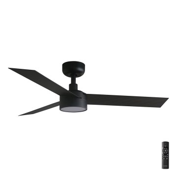FARO 34289-1TW - Ventilateur de plafond dimmable à LED CRUISER S LED/18W/230V 2700/3000/4000K Ø 106 cm noir + télécommande