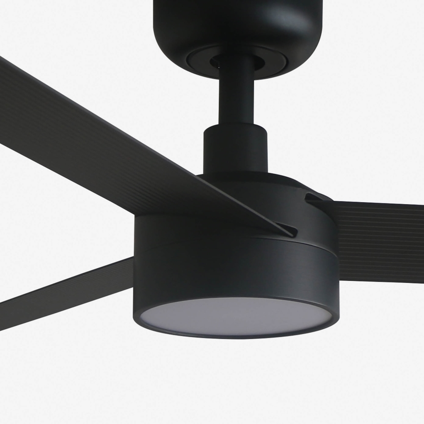 FARO 34289WT1S - Ventilateur de plafond LED à intensité variable CRUISER S LED/18W/230V 2700/3000/4000K diam. 106 cm noir Wi-Fi Tuya + télécommande