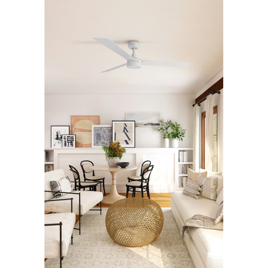 FARO 34290-1TW - ventilateur dimmable CRUISER LED/20W/230V 2700/3000/4000K Ø 132 cm blanc + télécommande