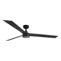 FARO 34293WT1S - Ventilateur de plafond LED dimmable CRUISER XL LED/18W/230V 2700/3000/4000K Ø 160 cm noir Wi-Fi Tuya + télécommande