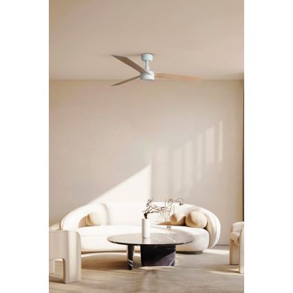 FARO 34297-1TW - Ventilateur LED dimmable RUDDER L LED/20W/230V 2700/3000/4000K Ø132 cm + télécommande