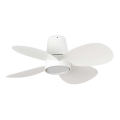 FARO 34315SWT - Ventilateur de plafond dimmable KLOVER S LED/20W/230V 2700/3000/4000K Ø 80 cm blanc Wi‑Fi Tuya + télécommande