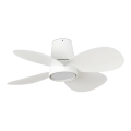 FARO 34315WT - Ventilateur de plafond à intensité variable KLOVER TUB S LED/20W/230V 2700/4000/6500K blanc d. 80 cm Wi-Fi Tuya + Télécommande