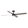 FARO 34356WT1S - Ventilateur de plafond LED à intensité variable RUDDER L LED/18W/230V 2700/3000/4000K Ø 132 cm marron/noir Wi-Fi Tuya + télécommande