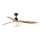 FARO 34360WT-11L - Ventilateur de plafond OUTWOOD L 1xE27/15W/230V marron/noir Ø 150 cm Wi-Fi Tuya IP44 + télécommande
