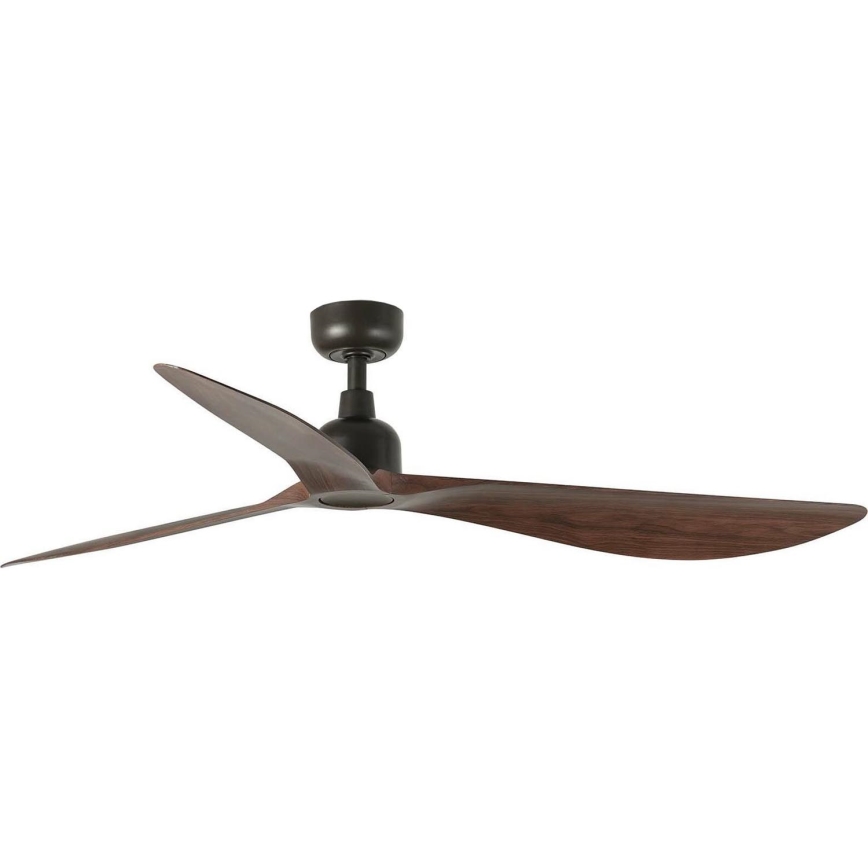 FARO 34362WT - Ventilateur de plafond OUTWOOD L marron/noir diam. 150 cm Wi-Fi Tuya IP44 + télécommande