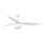 FARO 34363WT-11L - Ventilateur de plafond OUTWOOD L 1xE27/15W/230V blanc Ø 150 cm Wi-Fi Tuya IP44 + télécommande