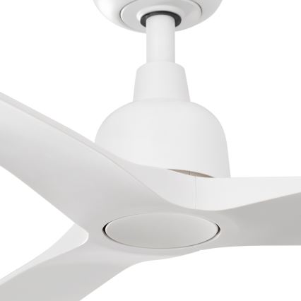 FARO 34363WT - Ventilateur de plafond OUTWOOD L blanc d. 150 cm Wi-Fi Tuya IP44 + Télécommande