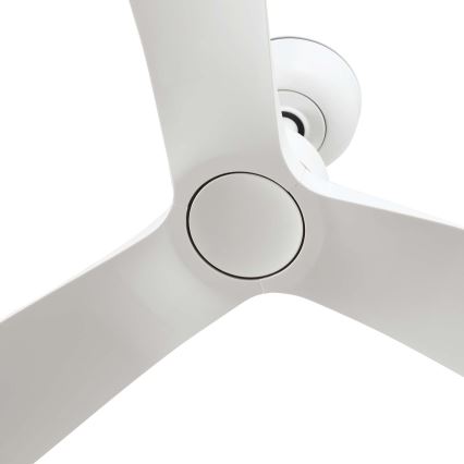 FARO 34363WT - Ventilateur de plafond OUTWOOD L blanc d. 150 cm Wi-Fi Tuya IP44 + Télécommande