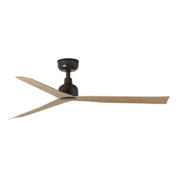 FARO 34371 - Ventilateur de plafond MARINE M Ø 125 cm marron/noir IP44 + télécommande