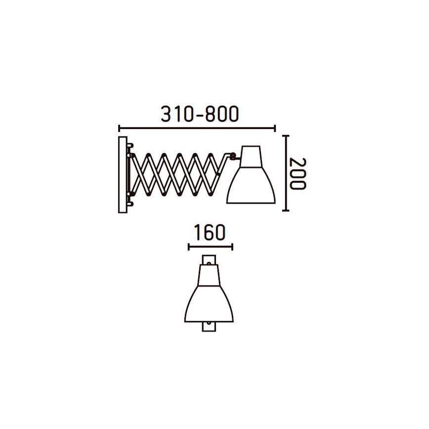 FARO 40062 - Applique murale PETRA 1xE14/40W/230V