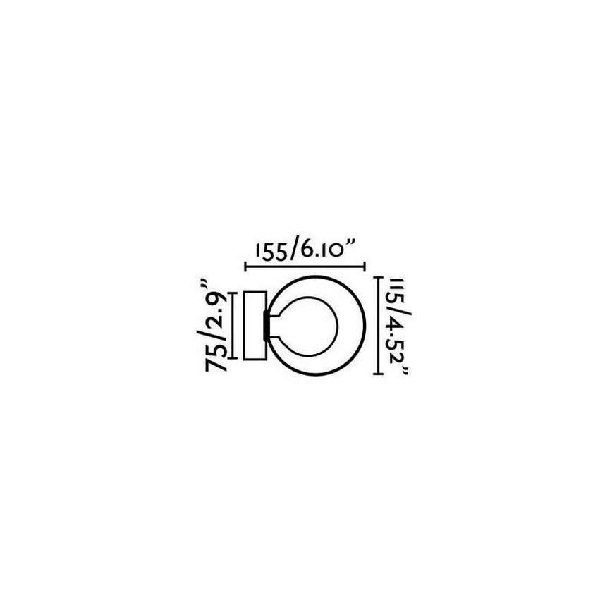 FARO 40085 - Applique murale de salle de bain PERLA 1xG9/6W/230V IP44