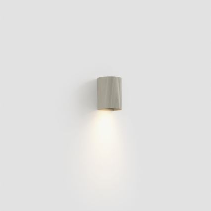 FARO 40528 - Applique murale SOLE 1xGU10/8W/230V gris ondulé arrondi