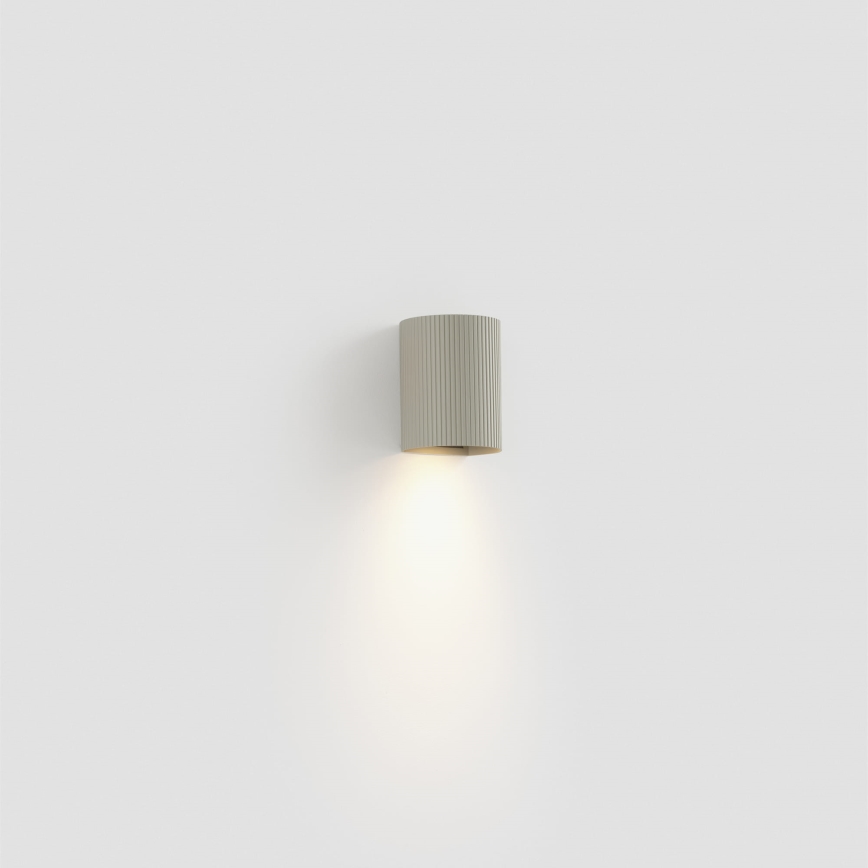 FARO 40528 - Applique murale SOLE 1xGU10/8W/230V gris ondulé arrondi