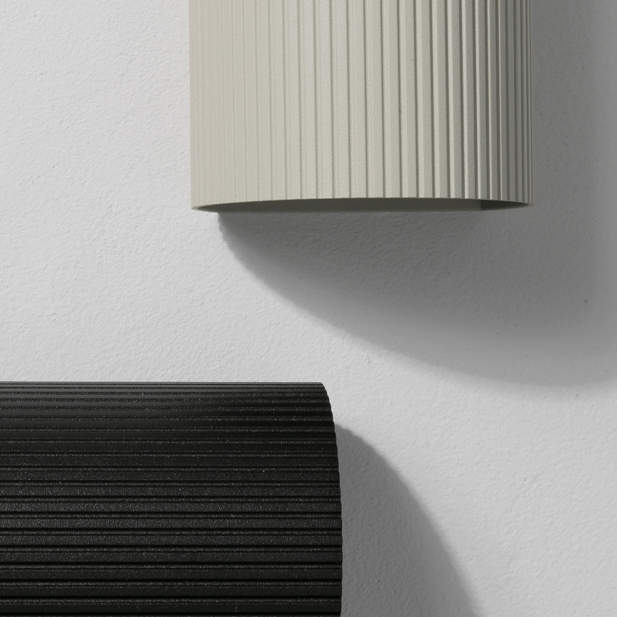 FARO 40528 - Applique murale SOLE 1xGU10/8W/230V gris ondulé arrondi