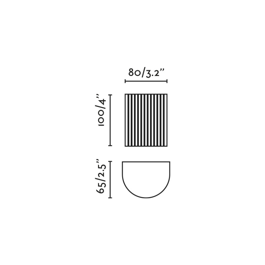FARO 40528 - Applique murale SOLE 1xGU10/8W/230V gris ondulé arrondi