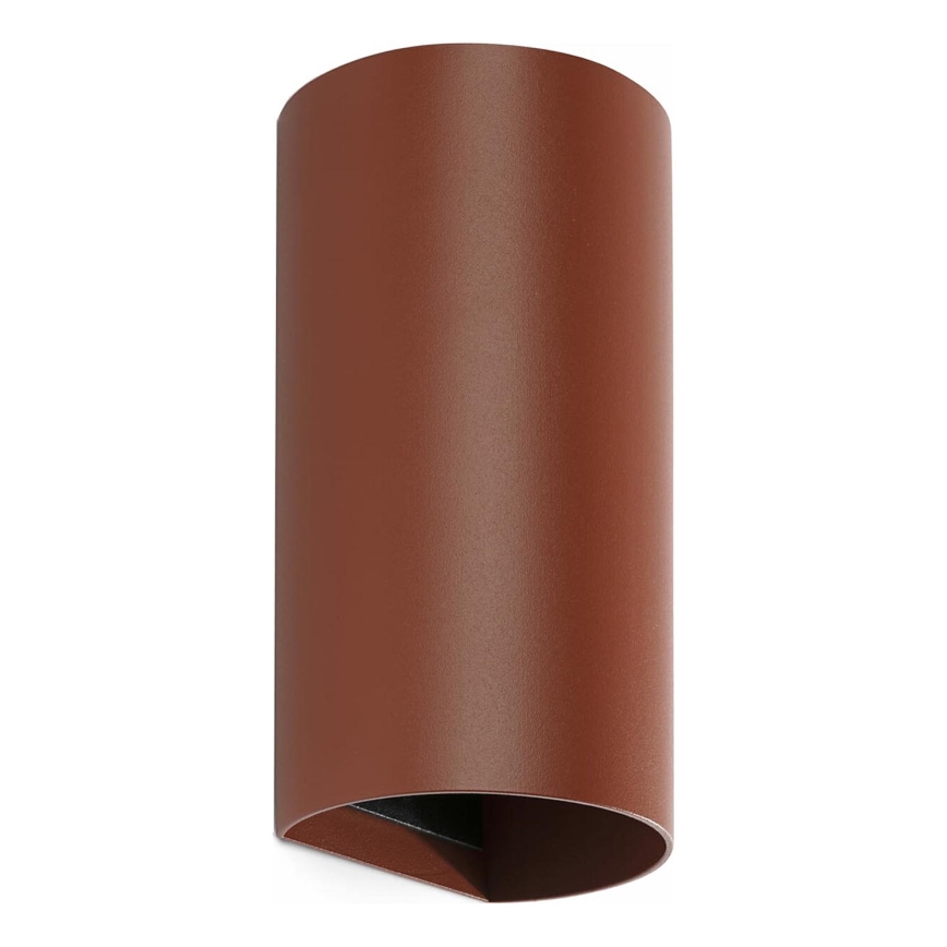 FARO 40541 - Applique murale SOLE 2xGU10/8W/230V brique arrondi