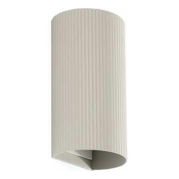 FARO 40544 - Applique murale SOLE 2xGU10/8W/230V gris ondulé arrondi