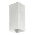 FARO 40565 - Applique murale SOLE 2xGU10/8W/230V blanc ondulé carré