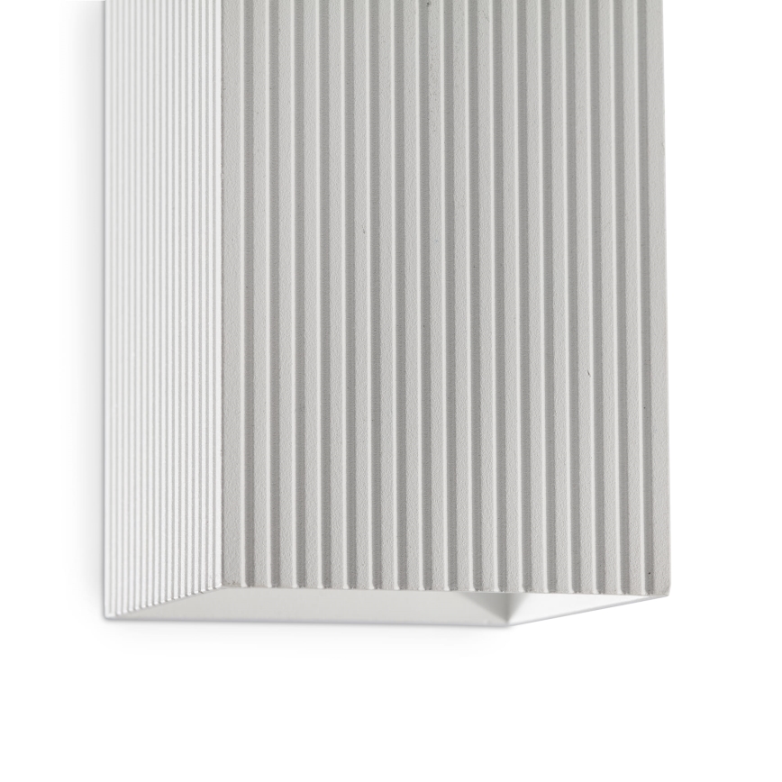 FARO 40565 - Applique murale SOLE 2xGU10/8W/230V blanc ondulé carré