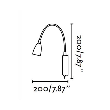 FARO 41019 - Applique murale LOKE LED/3W/230V