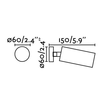 FARO 43722 - Spot STAN 1xGU10/8W/230V blanc