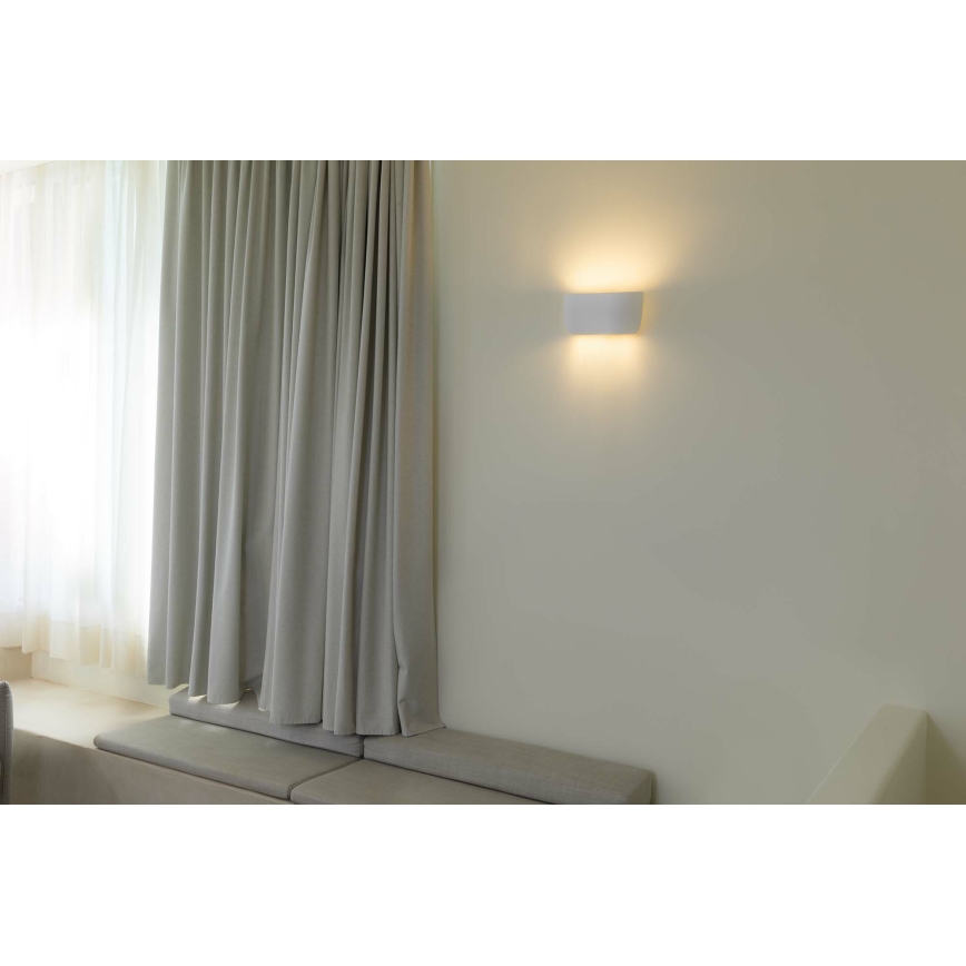 FARO 63430 - Applique murale KAPPU 2xE14/7W/230V 16,8x30 cm blanc